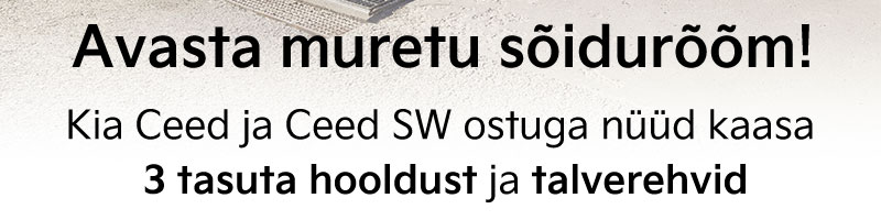 Kia Ceed ja Ceed SW ostuga nüüd kaasa 3 tasuta hooldust ja talverehvid