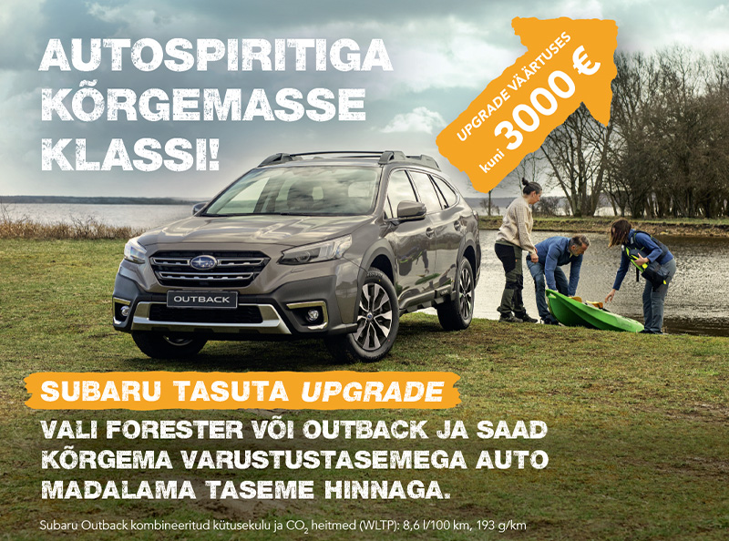 Sama raha eest klassi võrra kõrgema varustustasemega Subaru.