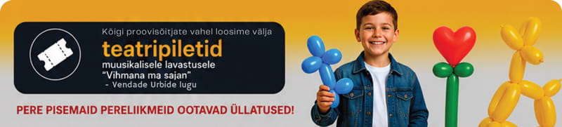 Kõigi proovisõitjate vahel loosime välja teatripiletid